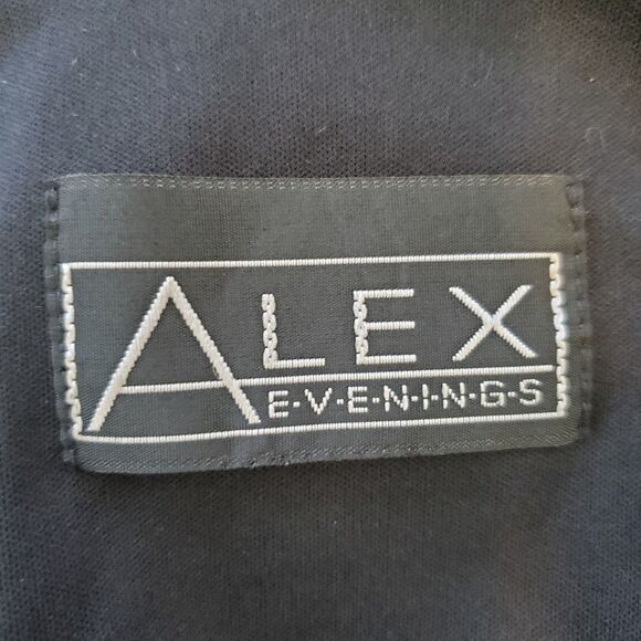 Vintage 90's Alex Evenings Black Floral Blazer - Picture 8 of 8